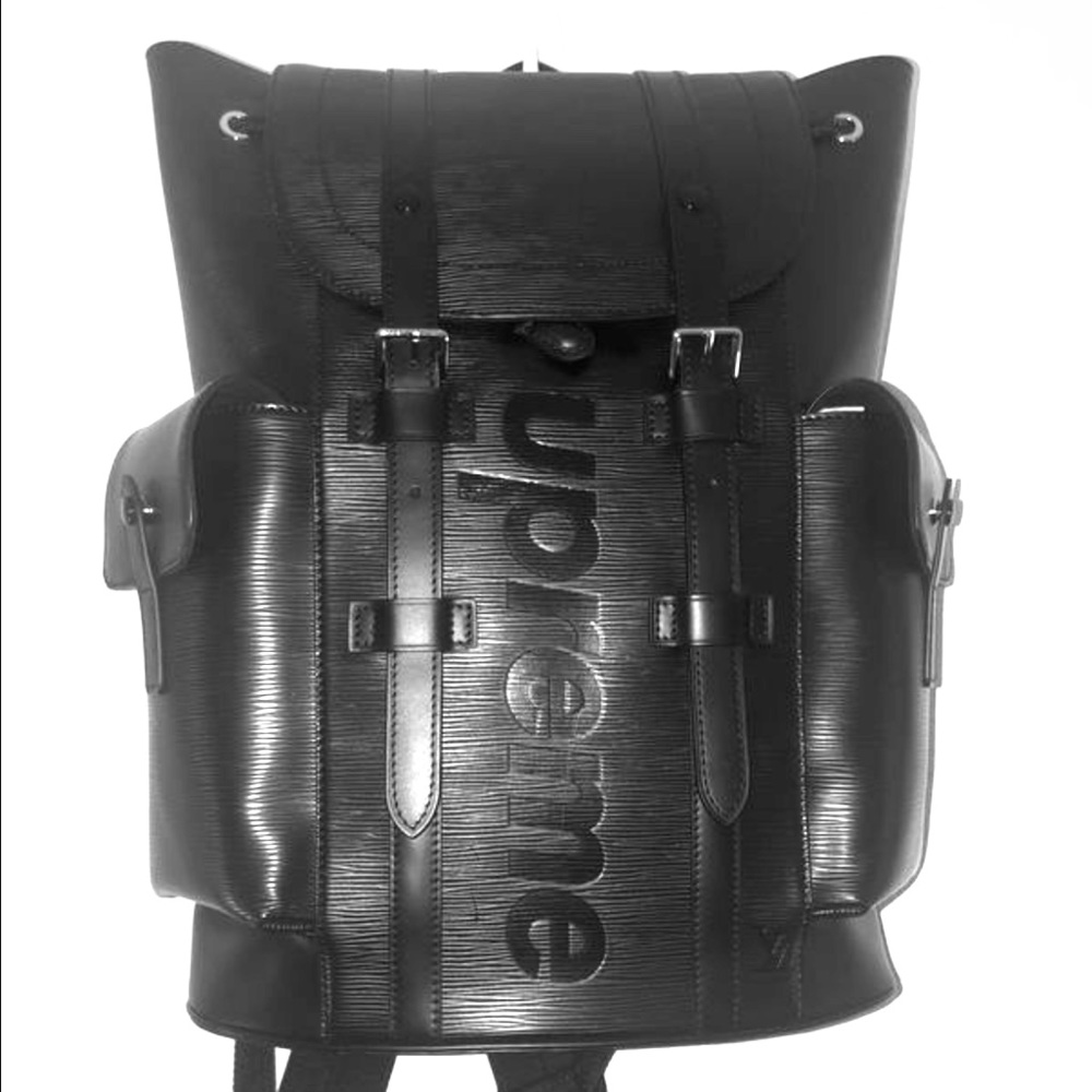 Louis V x Supreme backpack